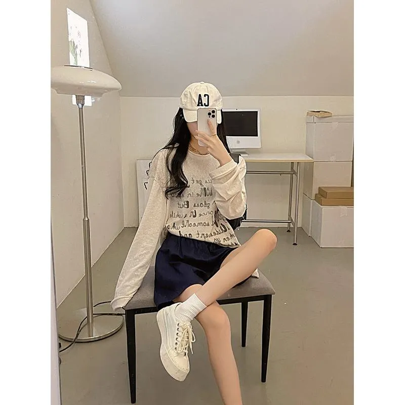 Casual Loose Fit Plus High-Waisted Elastic Waist Shorts