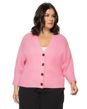 Dalya Button Front Cardigan | Pink