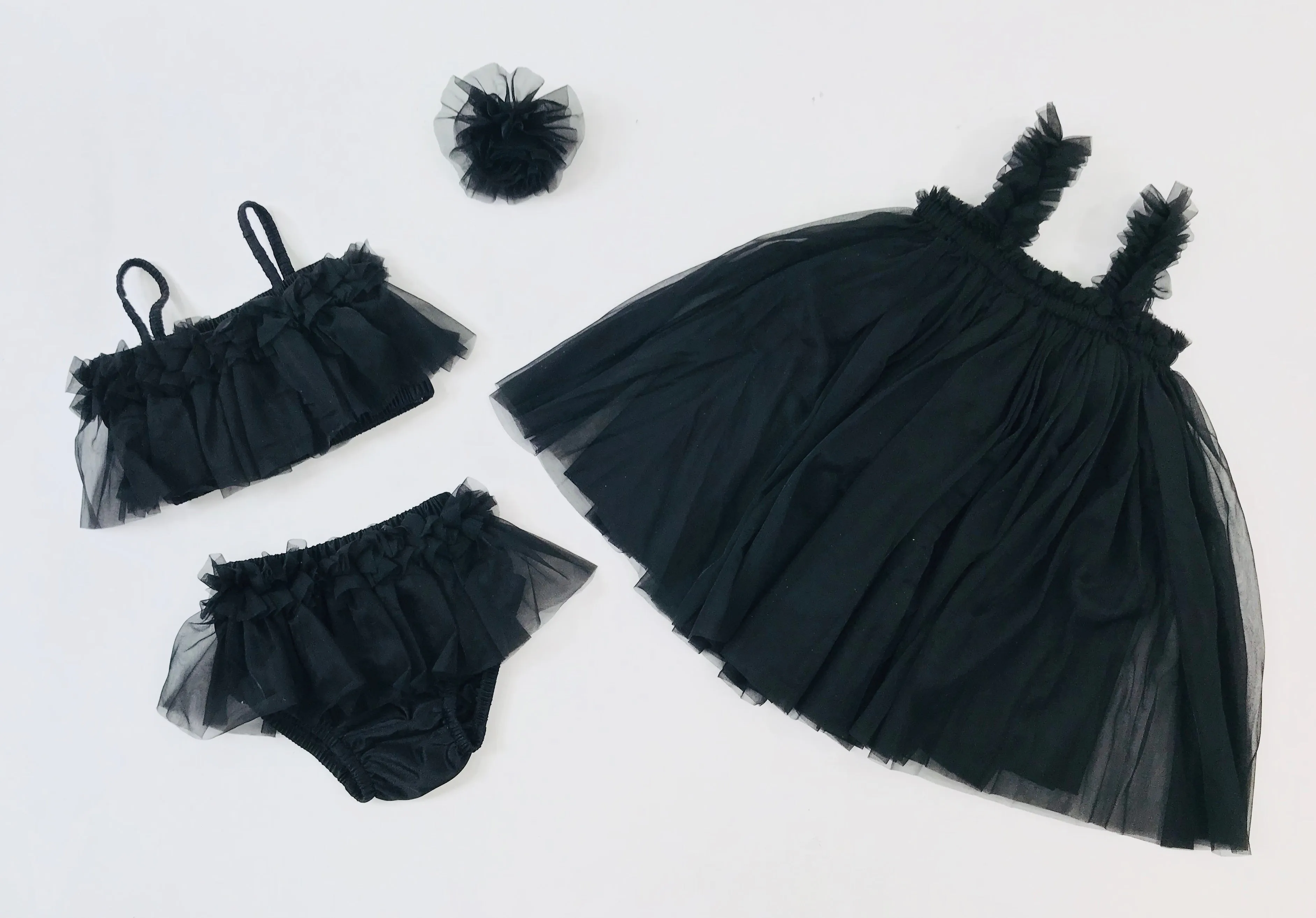 DOLLY 2 WAY TUTU DRESS BEACH COVER UP black