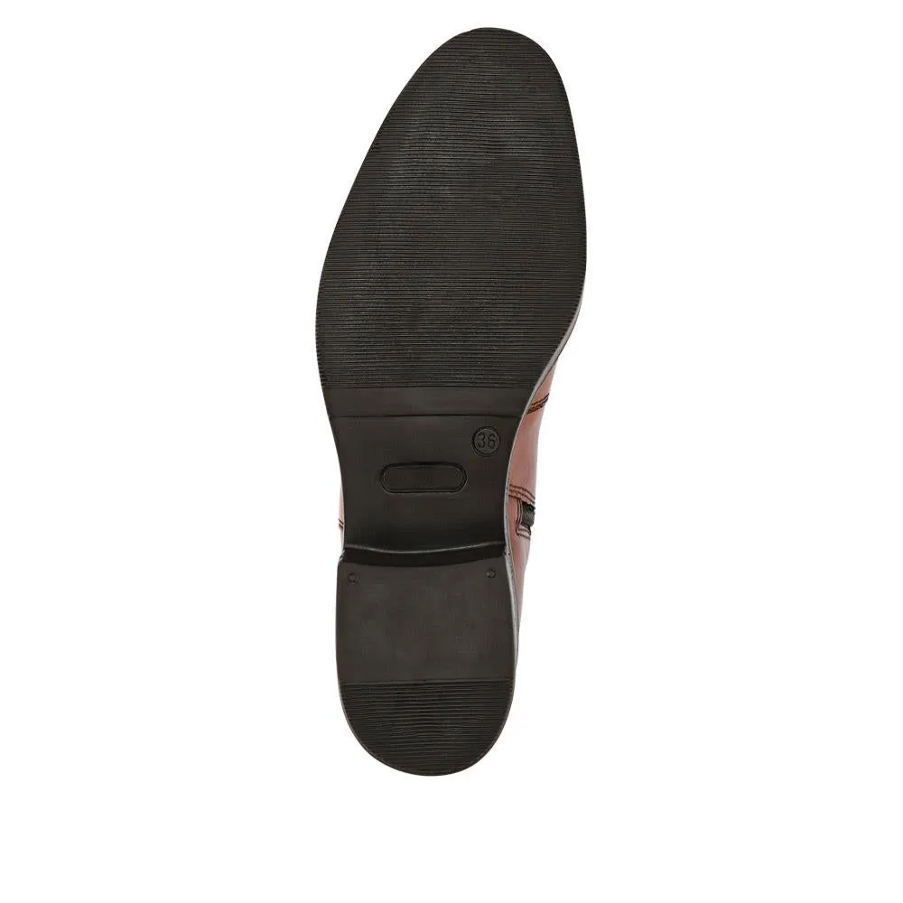 Ellisia Luxurious Long Leather Boots, Perfect Stretch-Fit - Model Number 326 064