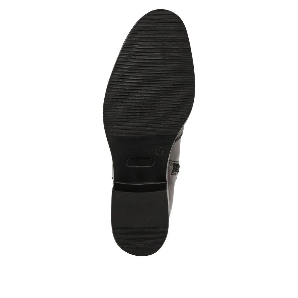 Ellisia Luxurious Long Leather Boots, Perfect Stretch-Fit - Model Number 326 064