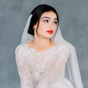 FAYETTE Draped Wedding Veil