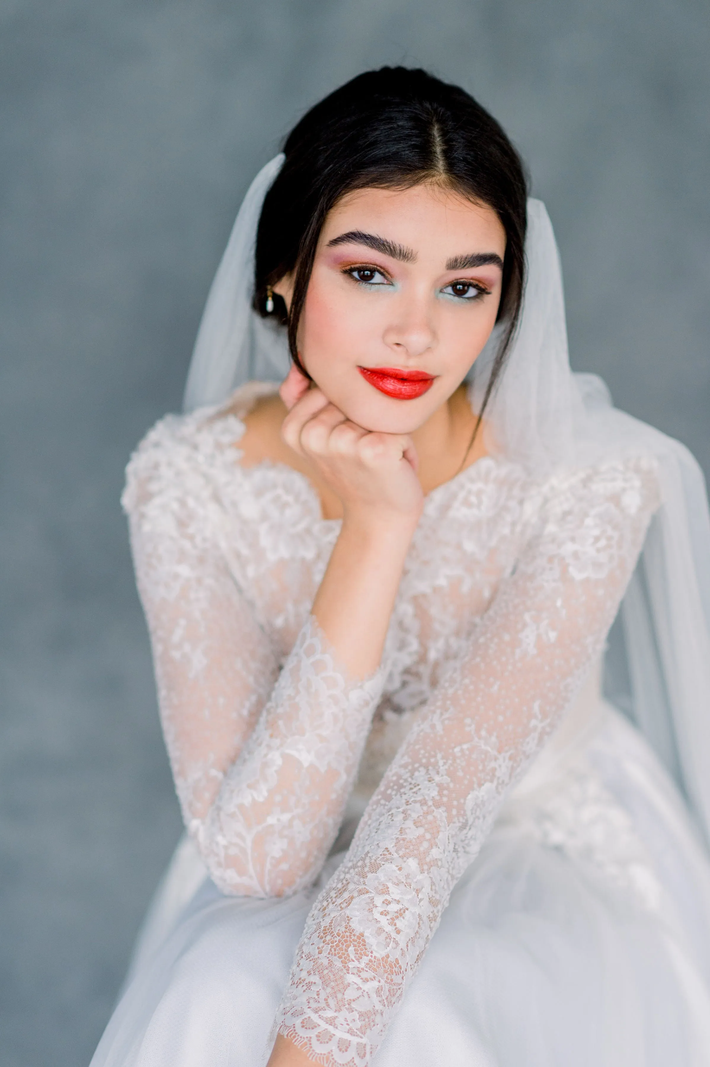 FAYETTE Draped Wedding Veil
