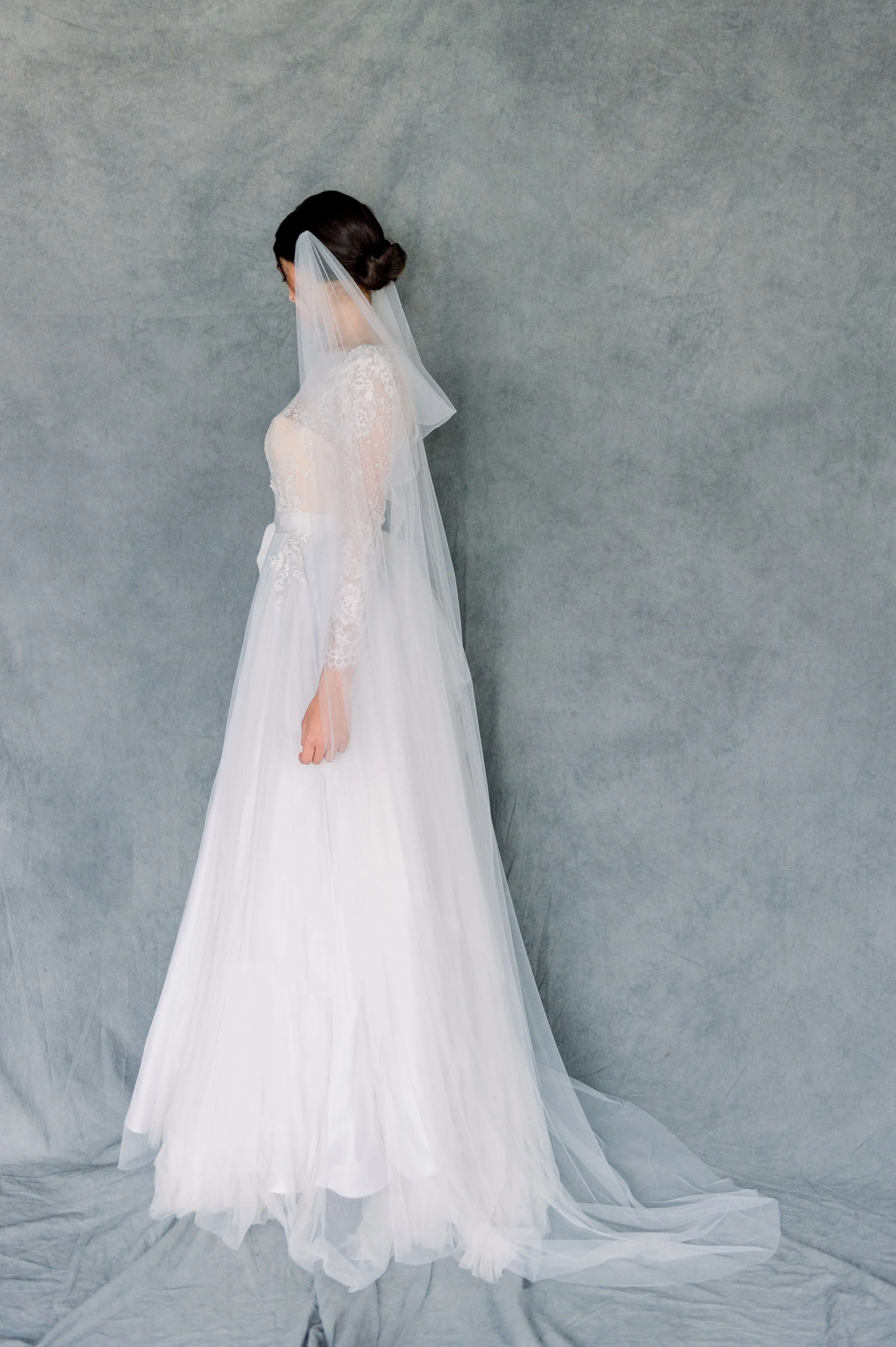 FAYETTE Draped Wedding Veil