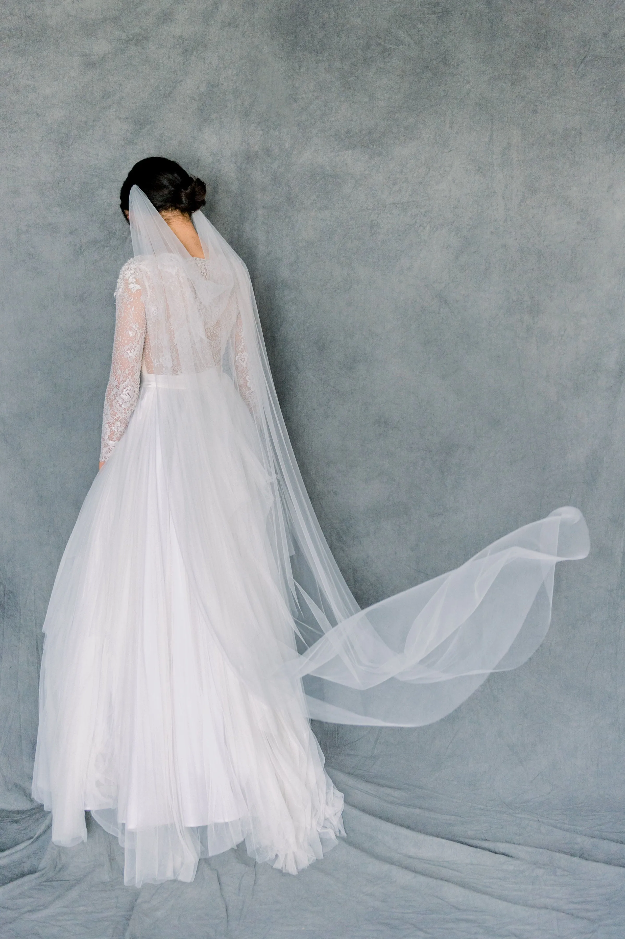 FAYETTE Draped Wedding Veil