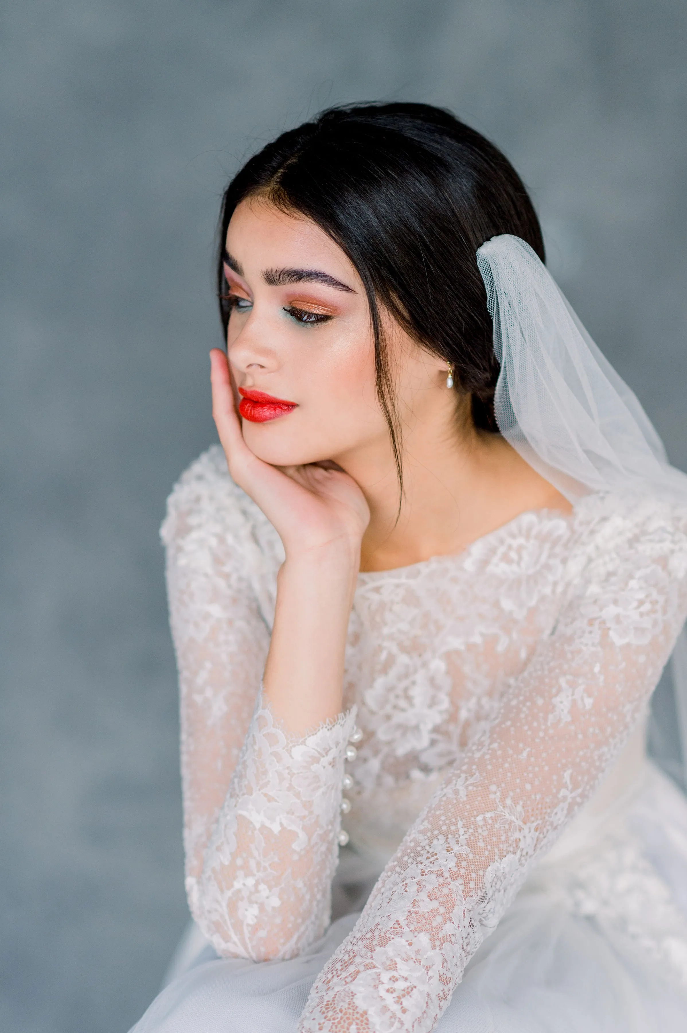 FAYETTE Draped Wedding Veil