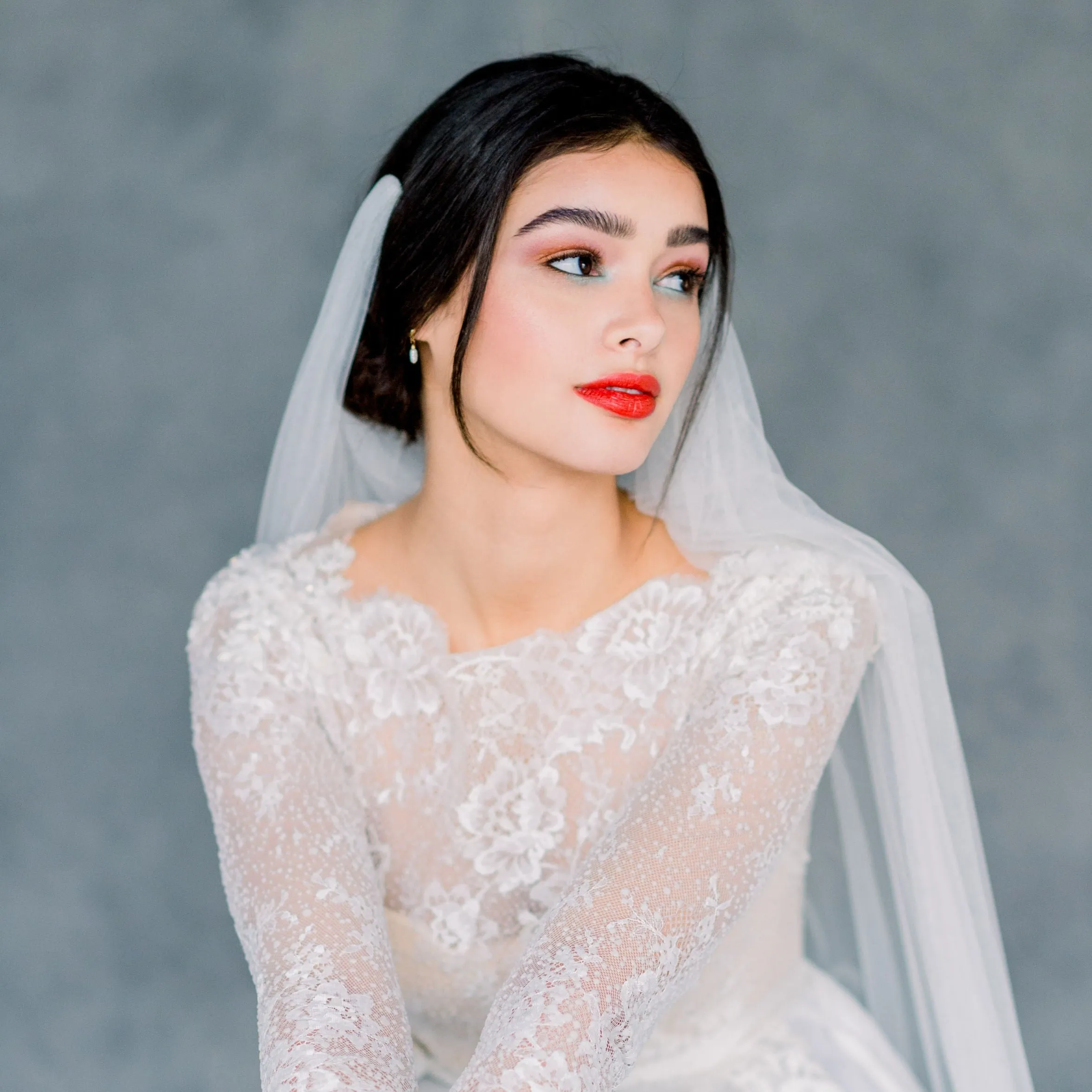 FAYETTE Draped Wedding Veil