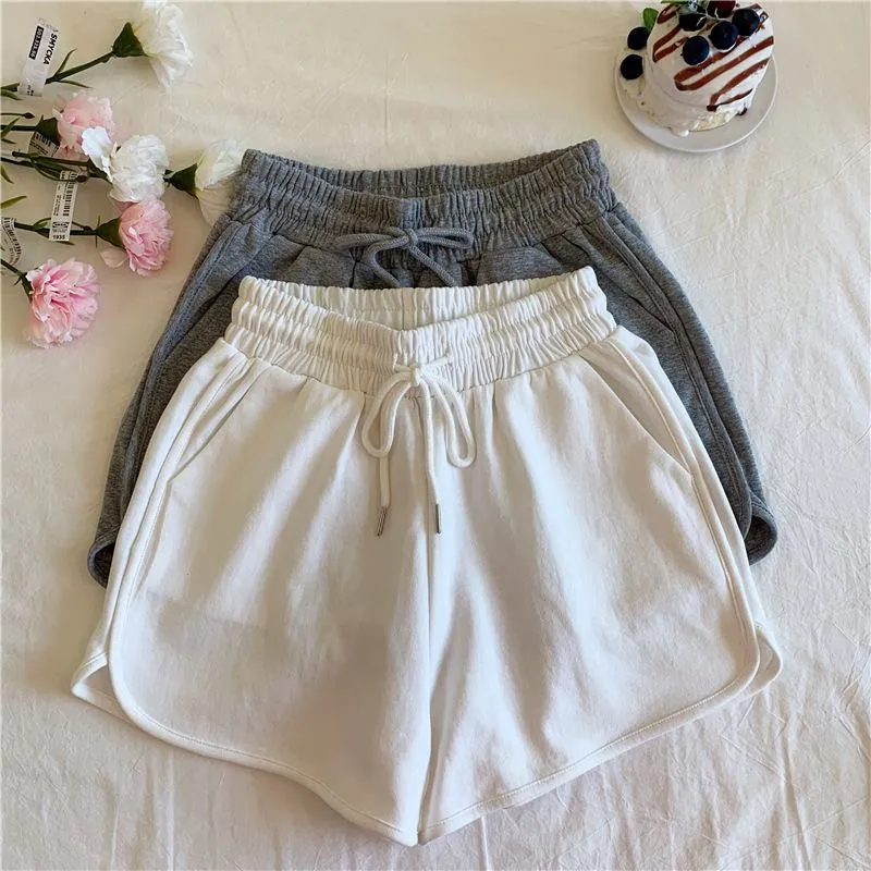 High-Waisted Worn Outside Thin Casual Loose Fit Sports Fish Scales Shorts