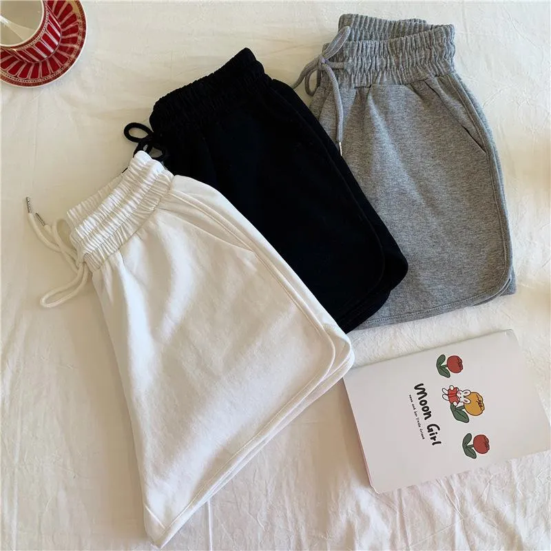 High-Waisted Worn Outside Thin Casual Loose Fit Sports Fish Scales Shorts