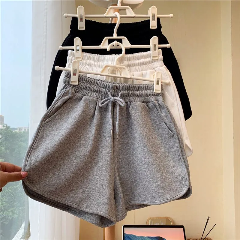 High-Waisted Worn Outside Thin Casual Loose Fit Sports Fish Scales Shorts