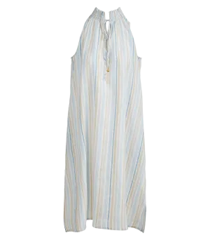 Niki Roll Neck Smocked Dress