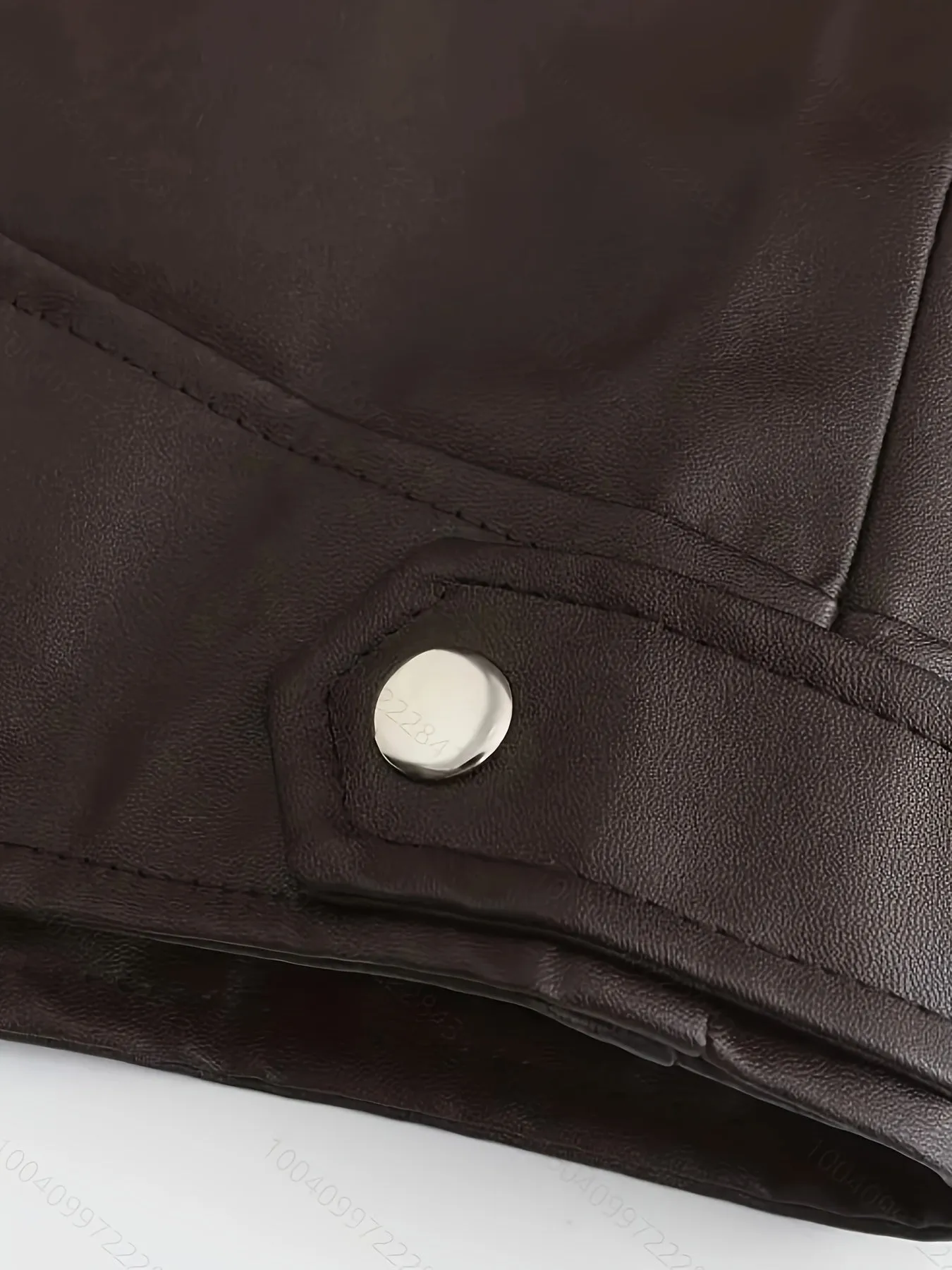 Plus Size Men's Fashionable PU Leather Locomotive Jacket - Stylish Winter Wear with Cool Design, Soft Interior, and Adjustable Cuffs - Fall and Winter Essential for Men's Clothing