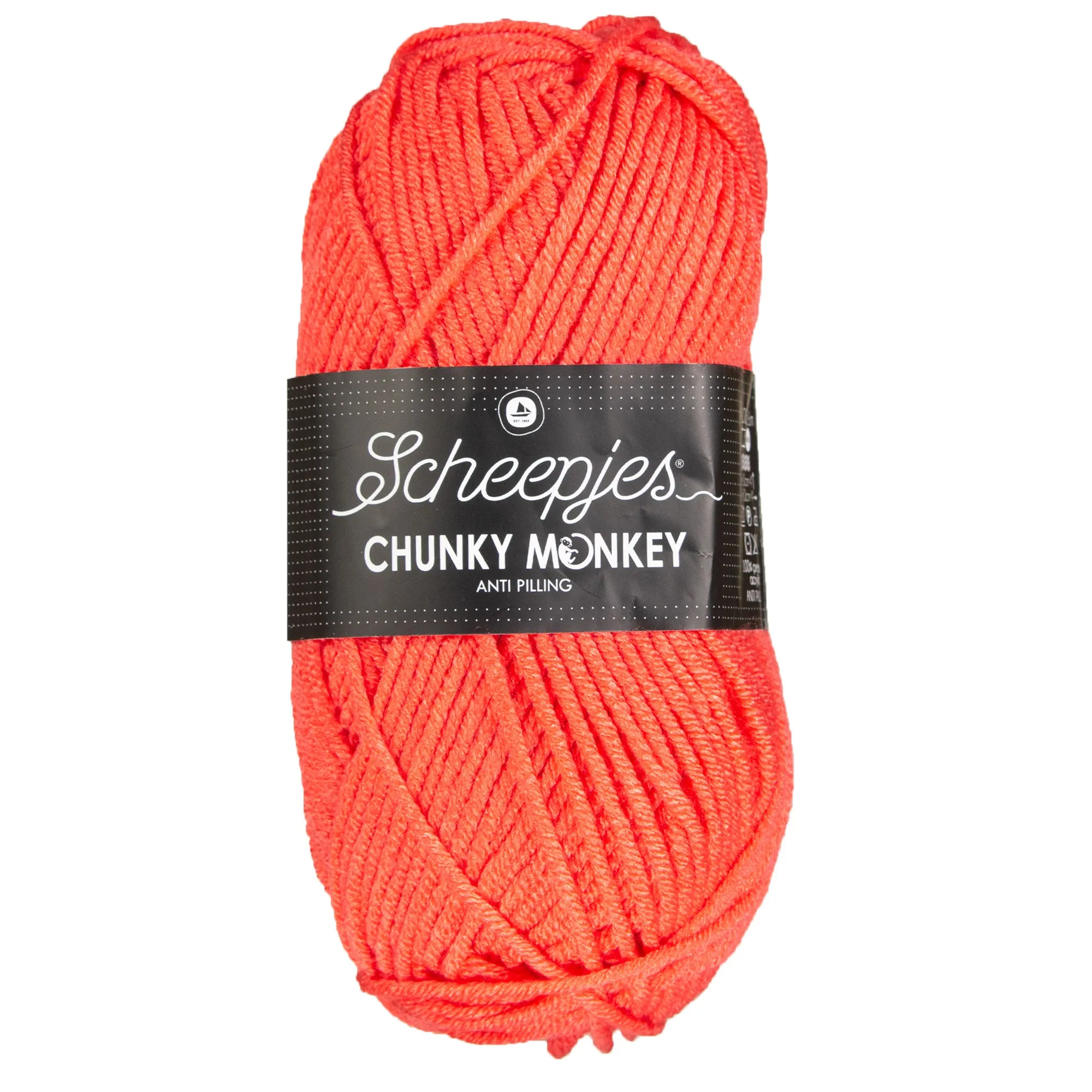Scheepjes Chunky Monkey Yarn - 1132 Coral
