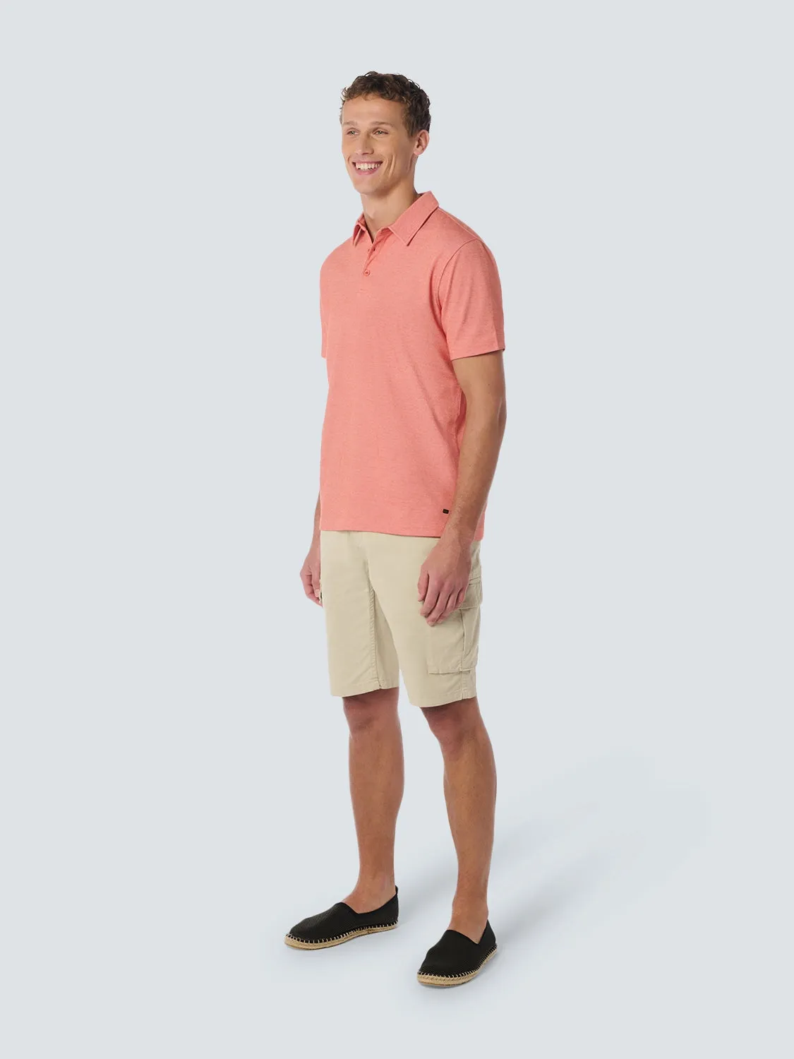 Short Cargo Garment Dyed   Stone Washed Stretch | Cement