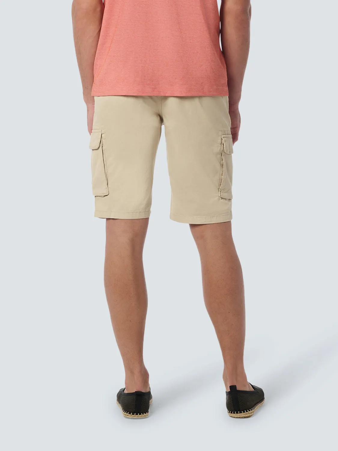 Short Cargo Garment Dyed   Stone Washed Stretch | Cement