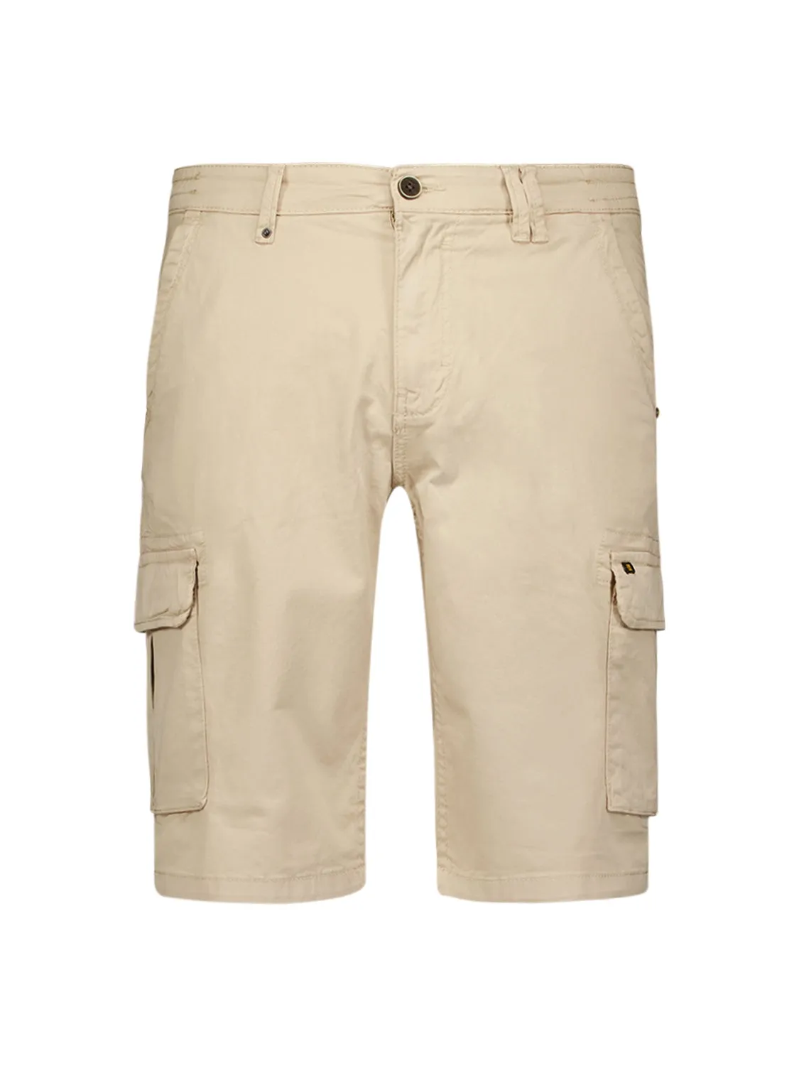 Short Cargo Garment Dyed   Stone Washed Stretch | Cement
