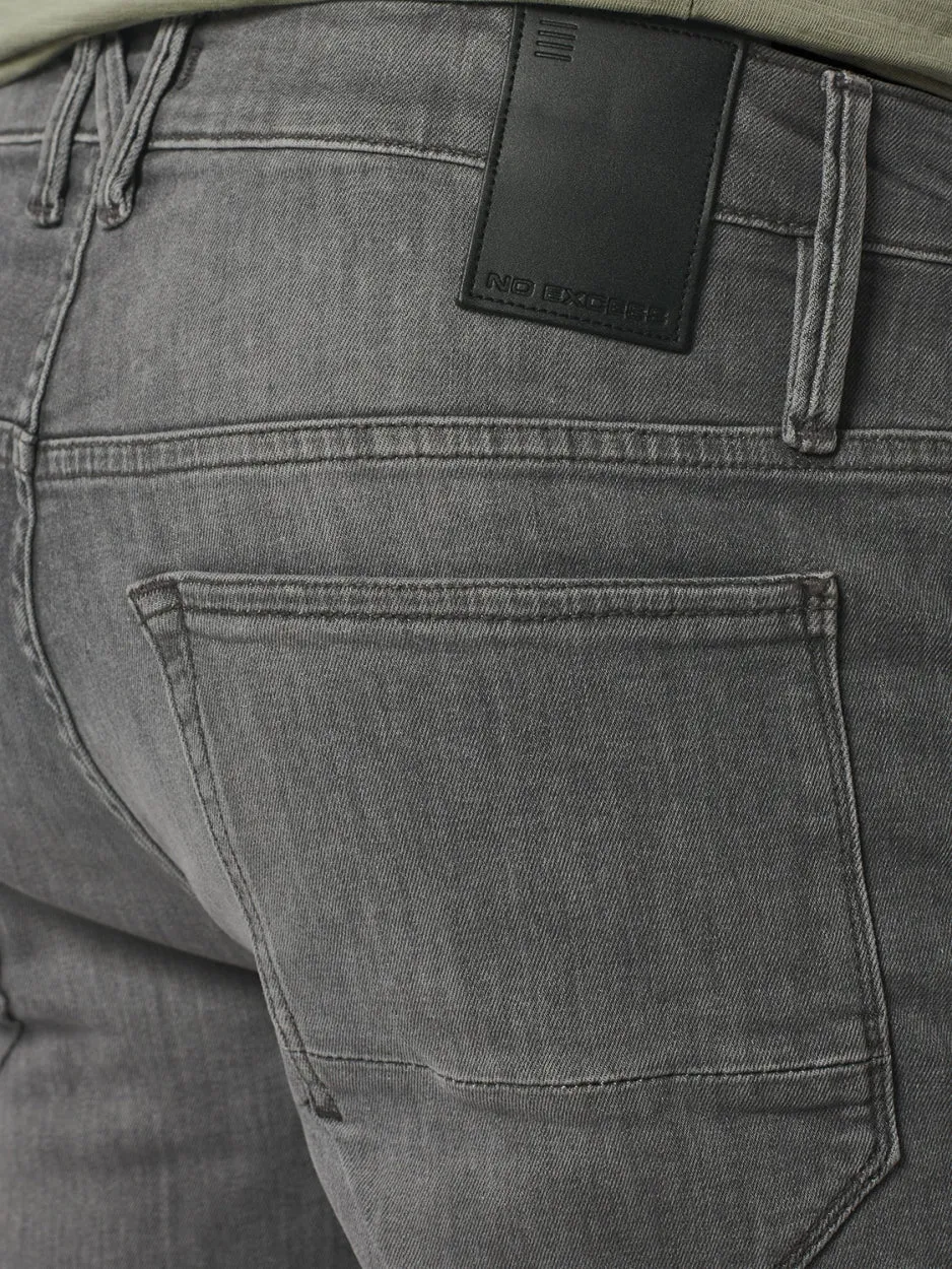 Short Denim Stretch | Light Grey Denim