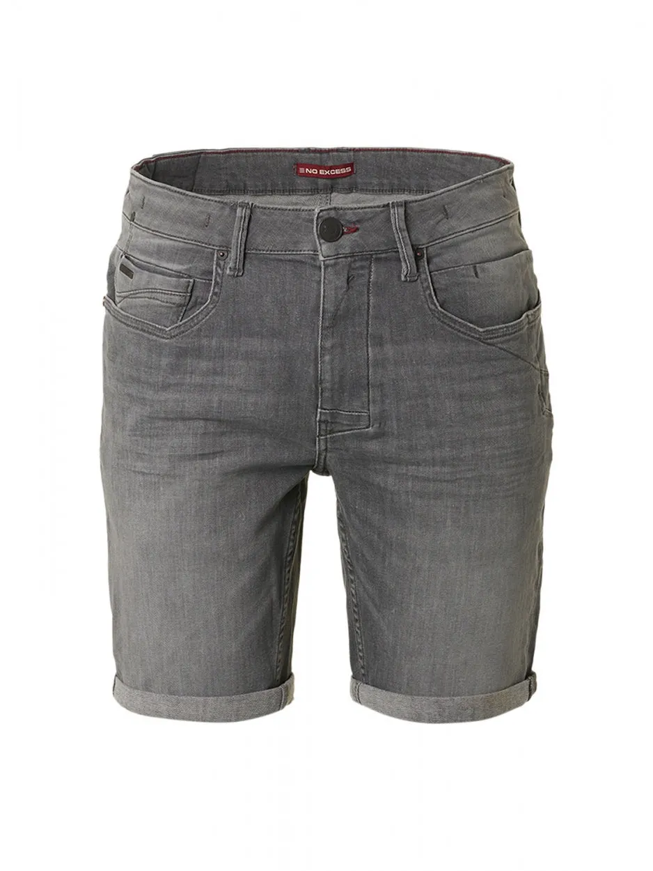 Short Denim Stretch | Light Grey Denim