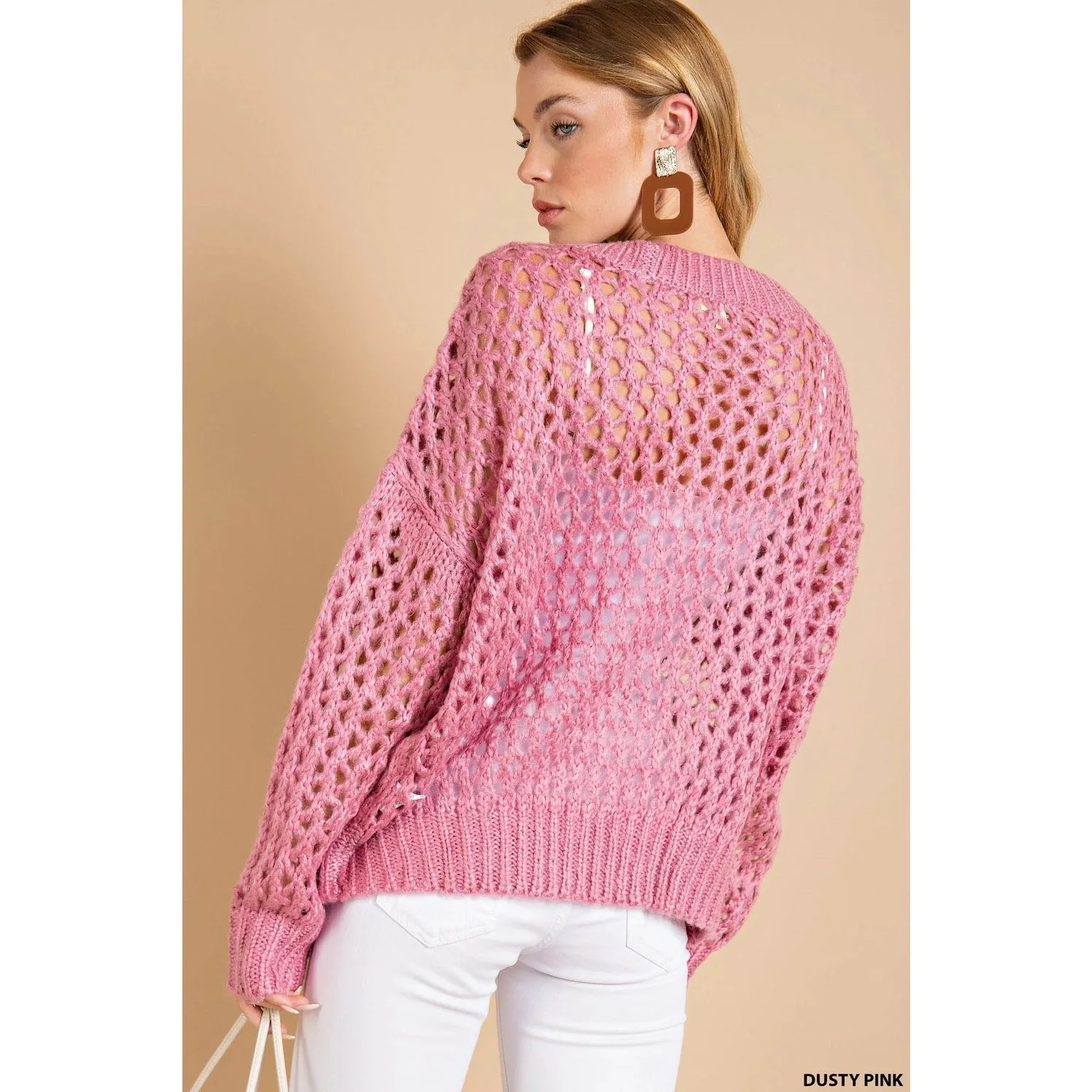 Soft Chunky Open Knit Sweater
