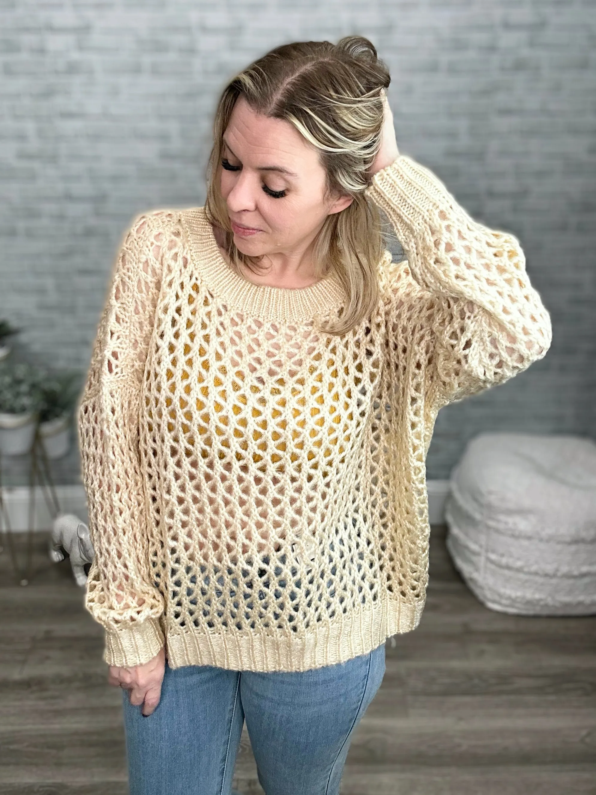 Soft Chunky Open Knit Sweater