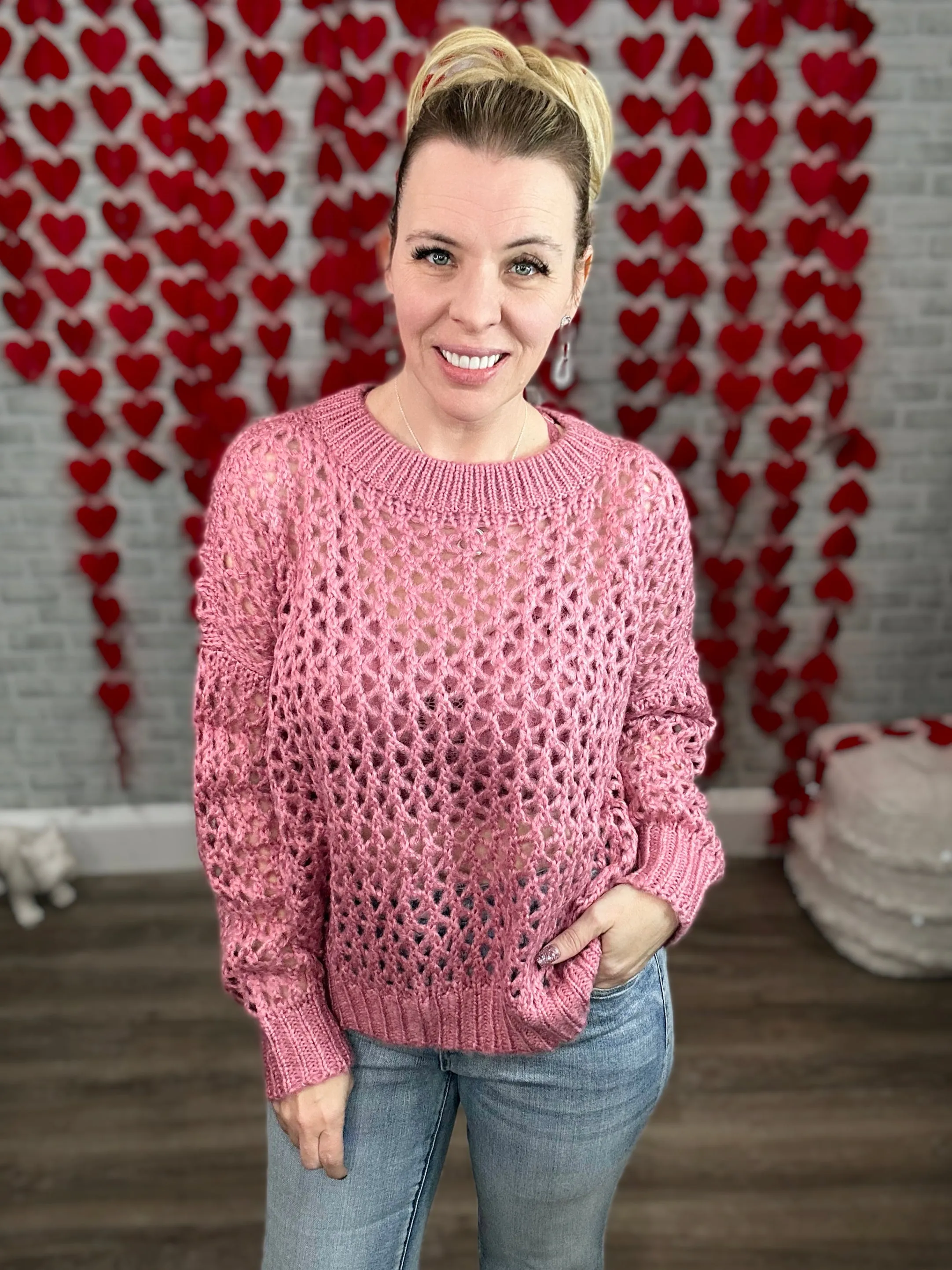 Soft Chunky Open Knit Sweater