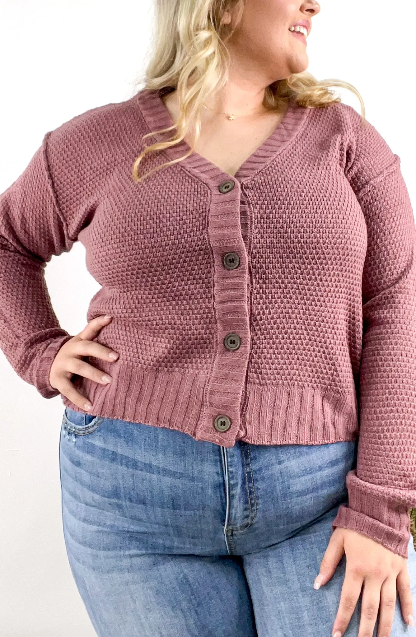 Solid Choice Button Down Cardigan