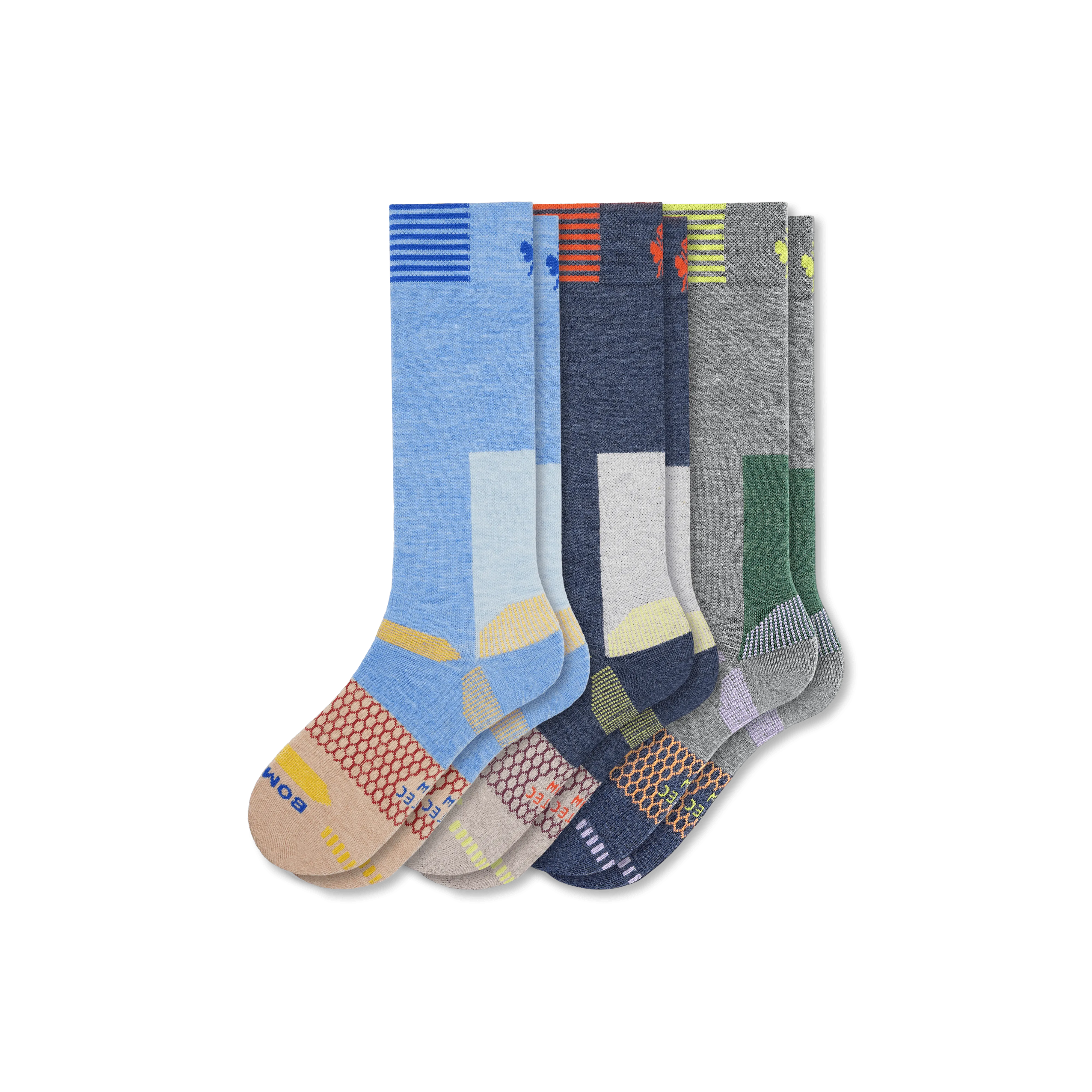 Women's Full-Cushion Merino Wool Blend Ski & Snowboard Sock 3-Pack